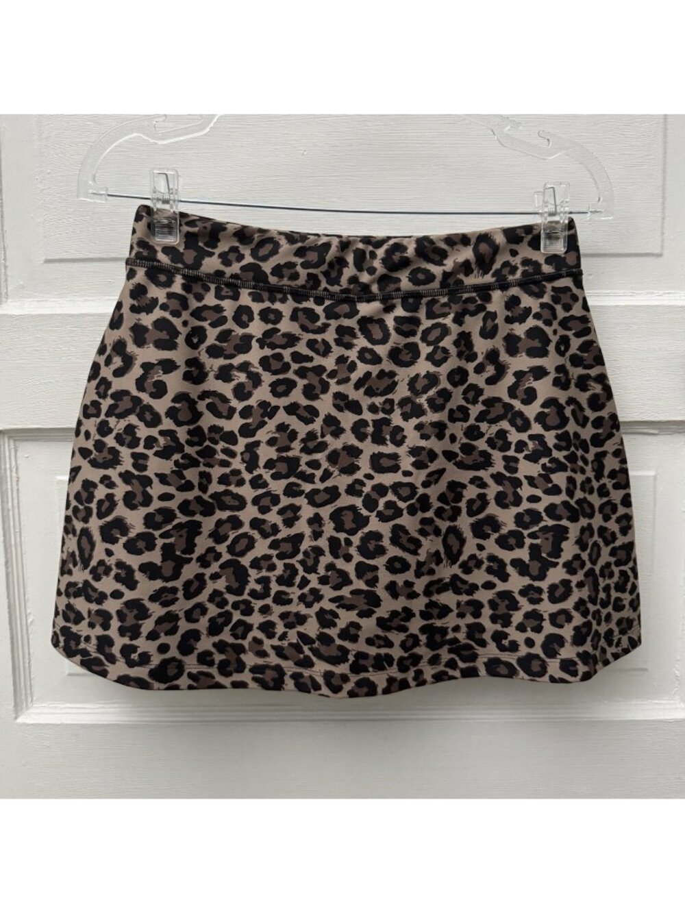 Abercrombie & Fitch YPB SculptLUX Leopard Print Mini Skirt Womens S